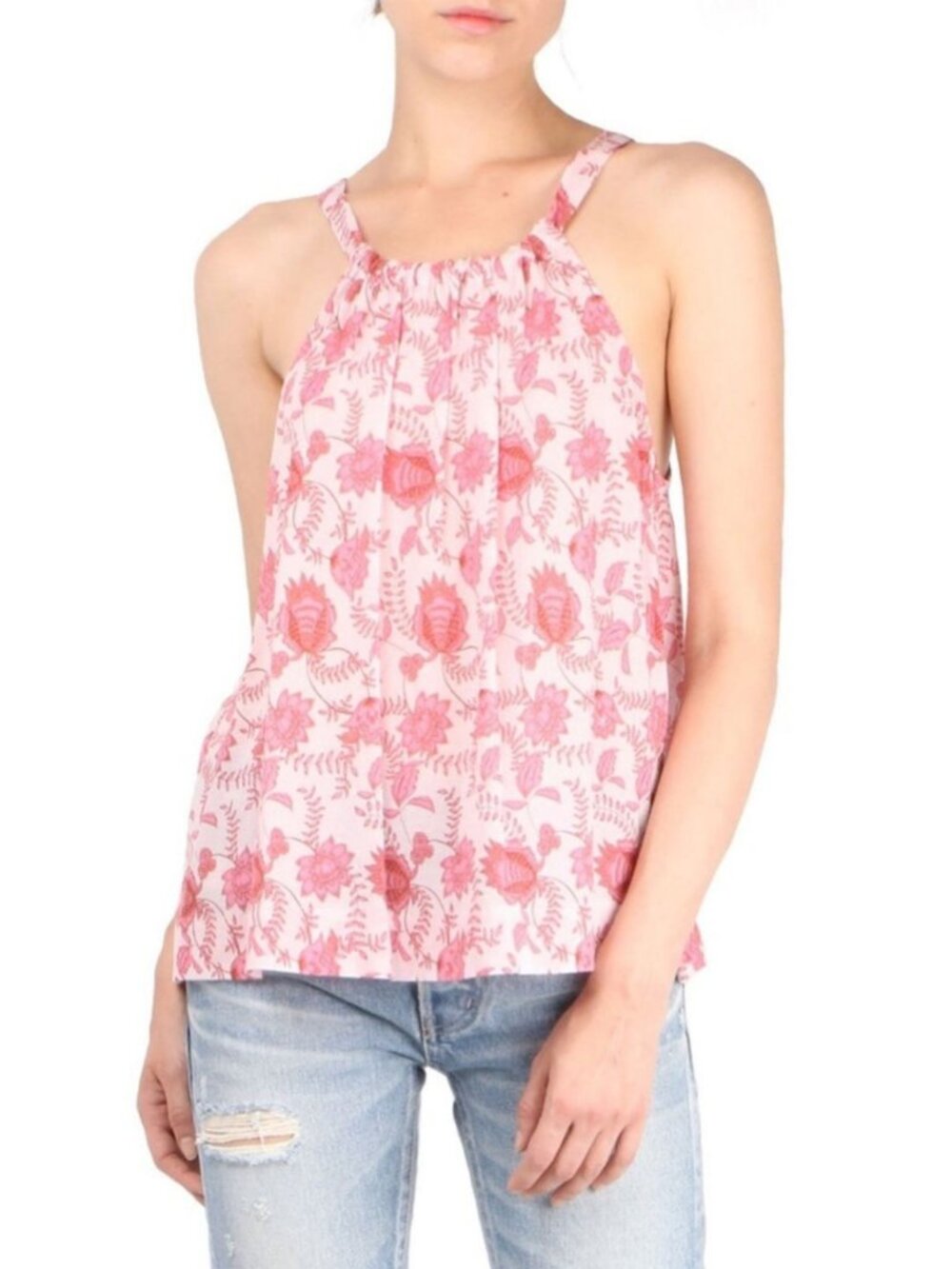 XIRENA Hazel Tank Bella Rouge White Size Medium